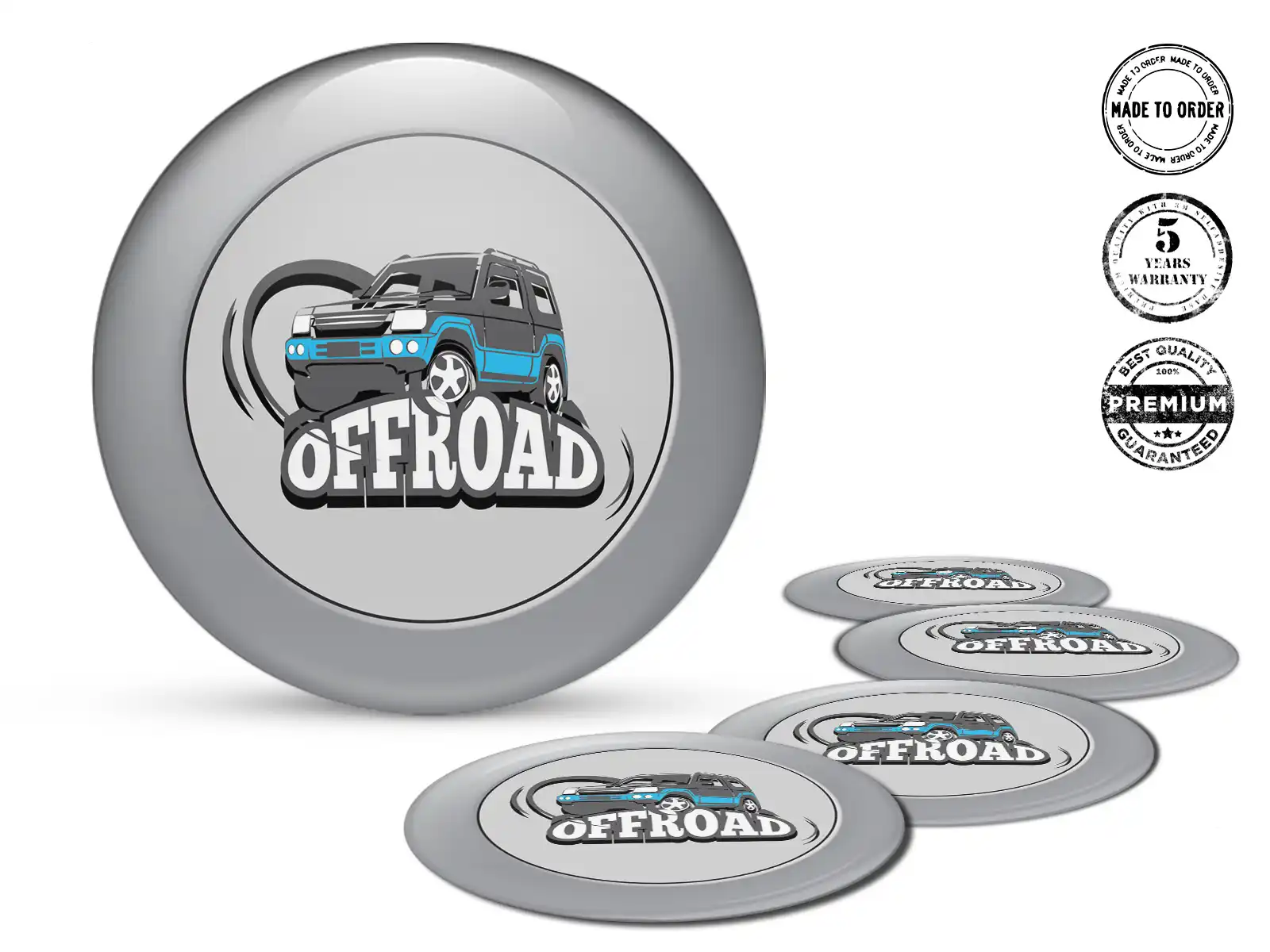 Gewölbte Sticker Premium Design Drift Autos Labels
